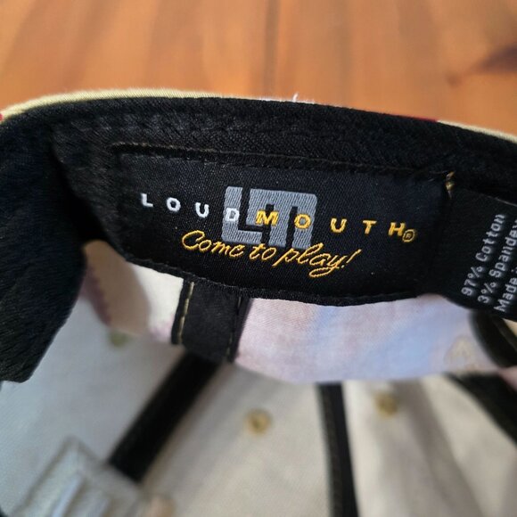 Loudmouth Argyle Pattern Adjustable Baseball Cap - Picture 9 of 10